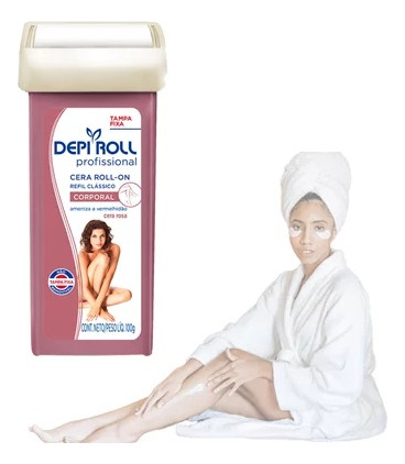 Cera Depilatória Roll On Clássica Rosa 100g - Depi Roll