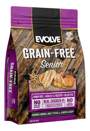 Evolve Dog Senior Grain Free Chicken | Alimento Perro X 14lb