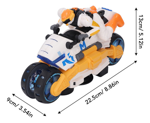 Motocicleta Acrobática, Juguete Que Transforma La Música Y G