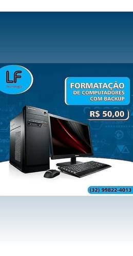 Imagem 1 de 1 de Formatação De Computador Com Backup