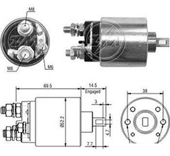 Automatico Motor Partida Astra Corsa Kadett Vectra-partida