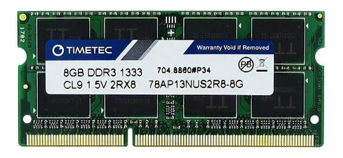 Memoria RAM 8GB 2 Timetec 78AP13NUS1R8-4GK2
