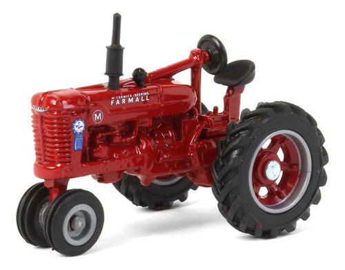 Miniatura Trator Case Ih Farmall M Blue Ribbon Service 1/64 Cor Vermelho