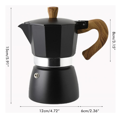 Cafetera Moka Portátil De 150 Ml/300 Ml