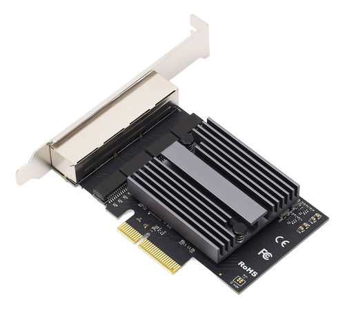 Placa Nic Gigabit De 4 Portas Ethernet 8 Indicadores Led 2.5