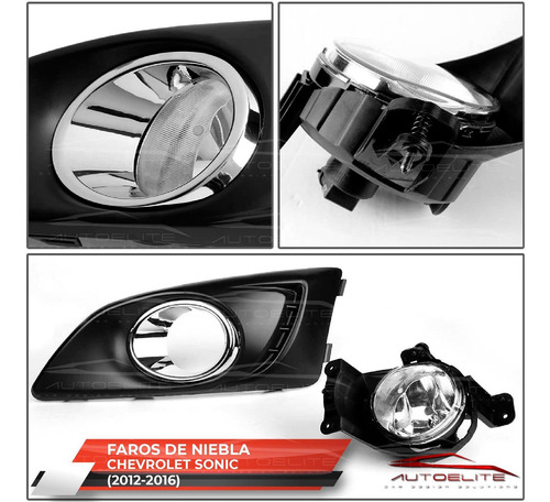 Imagen 8 de 9 de Kit Faros Niebla Sonic 2012 2013 2014 2015 2016 Switch Bisel