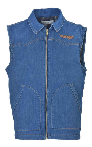 Chaleco Wrangler Hombre De Mezclilla Ro42