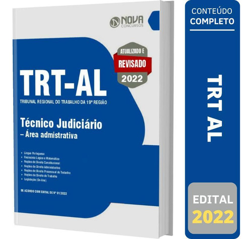 Apostila Concurso Trt Al - Técnico Área Administrativa, De Professores Especializados.