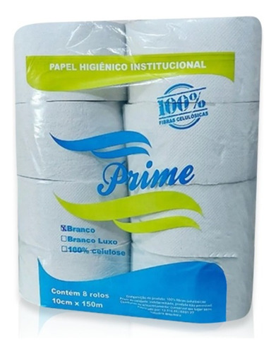 Fardo Papel Higiênico Rolão P/ Banheiro Industrial 8x300m