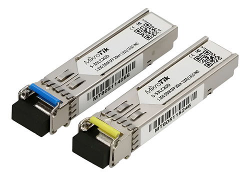 Mikrotik S-3553lc20d Módulo Transceiver Lc Monomodo 20km Par