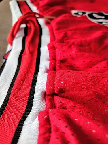 Imagen 7 de 10 de Short Bermuda Basquet Chicago Bulls Champions Black Edition