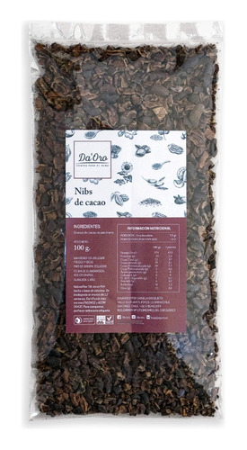 Cacao Nibs 100g - Granos Nibs De Cacao Daoro