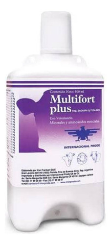 Multifort Plus Minerales Aminoacidos Ganado Bovino 500ml