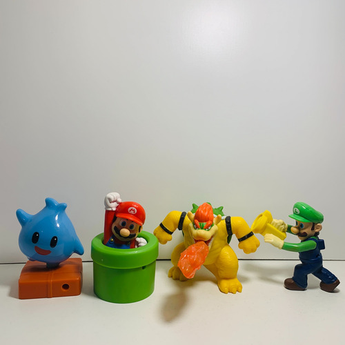 Mario Bros Muñecos Mcdonalds 2022 Colección Completa