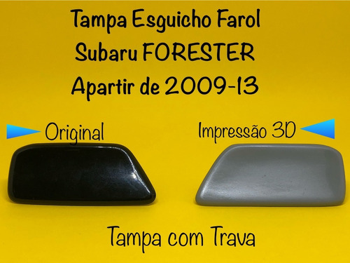 Imagem 1 de 6 de Par Com Travas Tampa Lavador Farol Subaru Forester 09 - 13