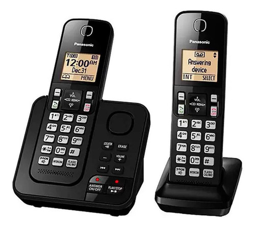 Telefone Sem Fio Panasonic Dect C/ Ramal 2 Bases E Memoria