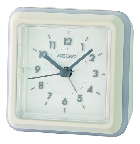 Despertador Seiko Ena Branco Com Iluminação De Gradação