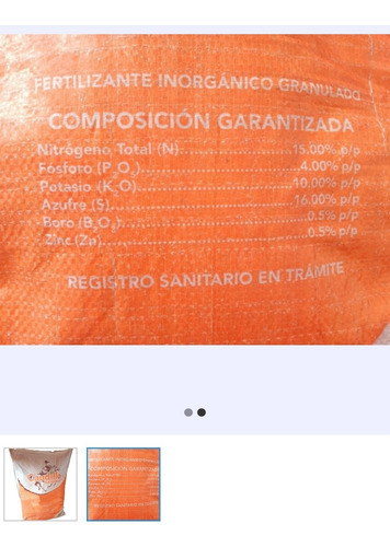20k Sustituto De Nitrofoska. Fertilizante Granulado Jardín