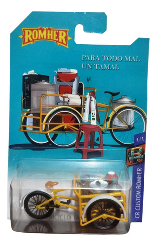 Custom Escala 1:64 10 Triciclos Custom Amarillo