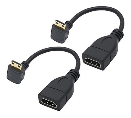 15 Cm De Alta Velocidad Y 90 Grados Mini Hdmi De Izquierda H