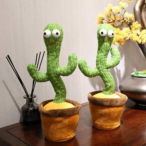 32cm Cactus Juguete Para Niños De Peluche Planta Eléctrica J