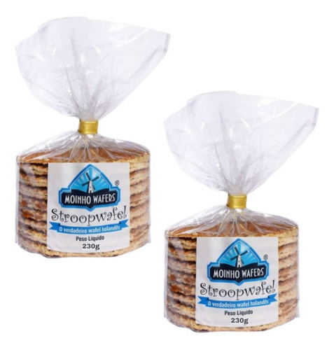 Kit 2 Pacotes De Stroopwafel Wafel Holandês 280g Cada