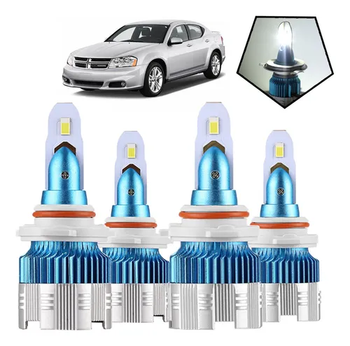 Kit De Faros Led Auto 16000lm 120w Para Dodge Csp Chips