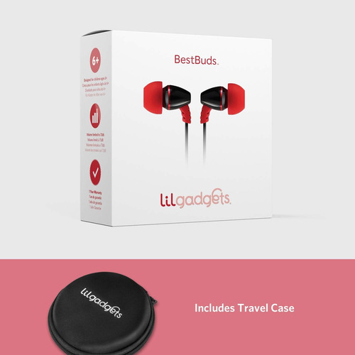 Fones De Ouvido Com Fio Lilgadgets Bestbuds: Segurança E Vol
