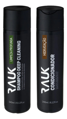 Kit Shampoo Anticaspa E Condicionador Masculino Rauk 240ml