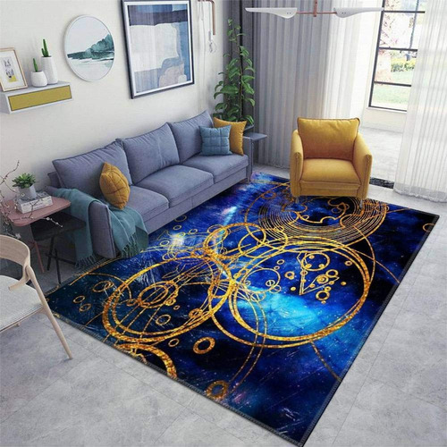 Alfombra Para Dormitorio Interior Exterior Diseño Time Lord