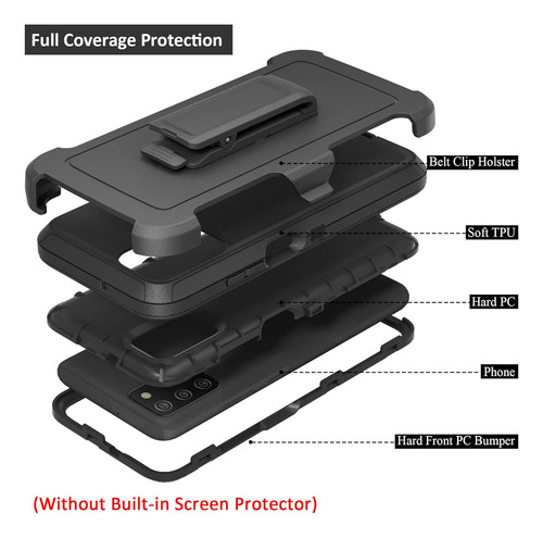 Funda Niubity Para Teléfono Celular Samsung Galaxy A02s De 6