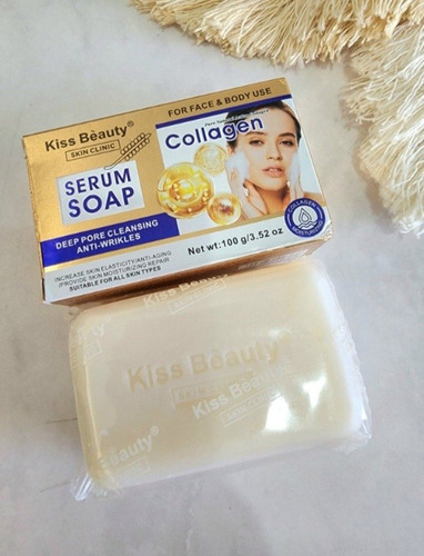 Jabon Facial De Colageno Aumenta La Elasticidad Antieage