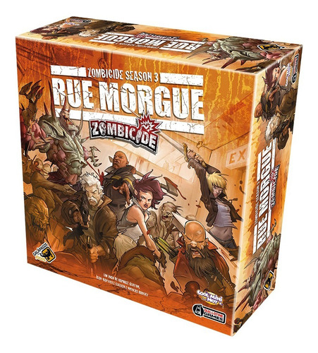 Jogo De Tabuleiro Zombicide Rue Morgue Caixa Aberta Novo