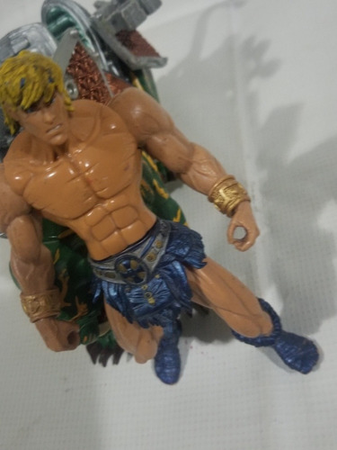 He Man , Battlecat Y Montura Mattel 2001 Originales Motu (Usado)