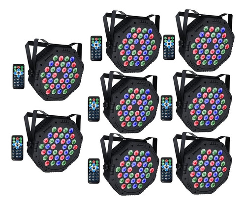 Luces De Escenario 36 Led Rgb Dj Par Light Control Remo...