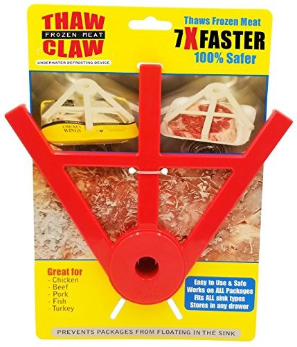 Thaw Claw (rojo) - Descongela La Carne Congelada 7 Veces Más