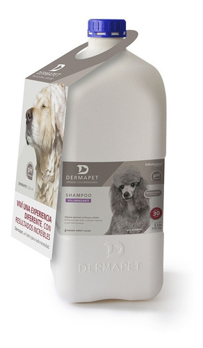 Shampoo Voluminizante Dermapet 5l + Cepillo Masajeador Perro