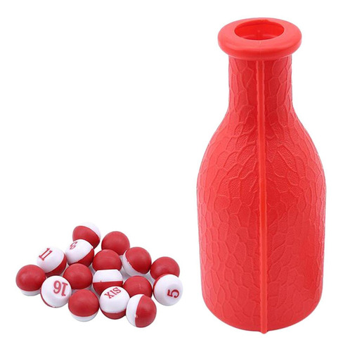 1 Juego De Billar Kelly Pool Shaker Bottle Con 16 Bolas De