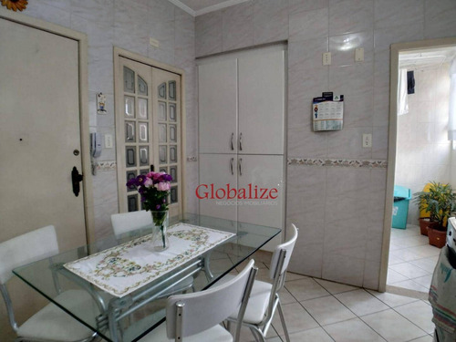 Imagem 5 de 21 de Apartamento Com 3 Dormitórios À Venda, 145 M² Por R$ 450.000,00 - Embaré - Santos/sp - Ap1144