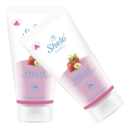 Crema De Manos Fresa Shelo Nabel® 60ml. 2 Piezas