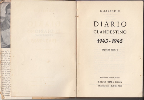 Giovanni Guareschi Diario Clandestino 1943 - 1945 Escaso (Usado)
