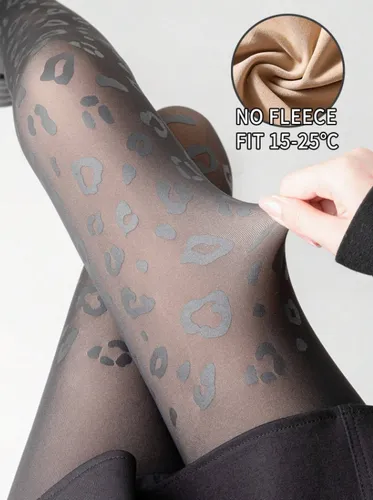 Medias Veladas Térmicas Translucidas 220gr Efecto Piel