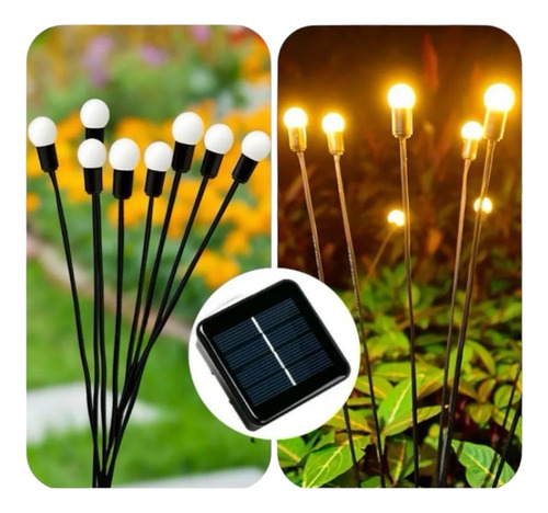 Luces Solares Led Ramo Bombillas Jardin Exterior Estaca X 2 Veoquiero