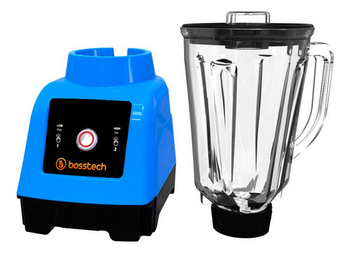 Licuadora 750w Vidrio 2l Touch 3vel Bosstech B4 Azul