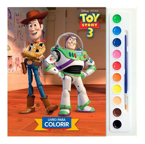 Livro Toy Story 3 Aquarela