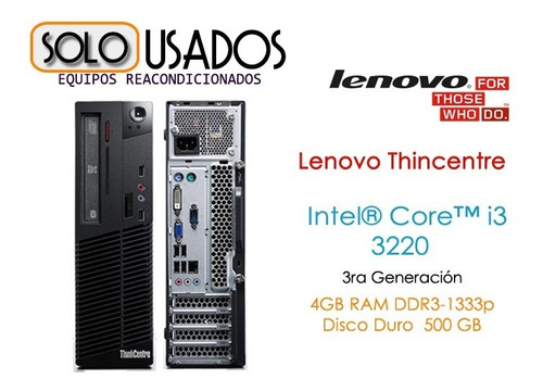 Computador Lenovo M72e Thinkcentre Intel Core I3, 4gb 500hdd