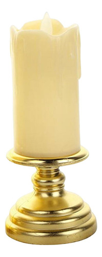 Luz De Parpadeo De Vela Electrónica Sin Llama Para 7cmx16cm