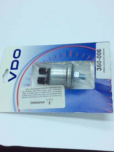 Sensor Bulbo De Temperatura Para Vocho De Aceite Vdo 80psi