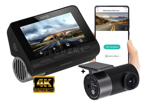 Camera Veicular Automotiva Xiaomi 70mai A800 4k Dual Carro
