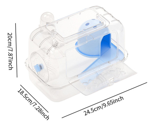 Hábitat De Jaula De Hámster, Ejercicio Azul Transparente